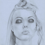 Anielka Hampson Drawing Study For Femme Fatale Series 18